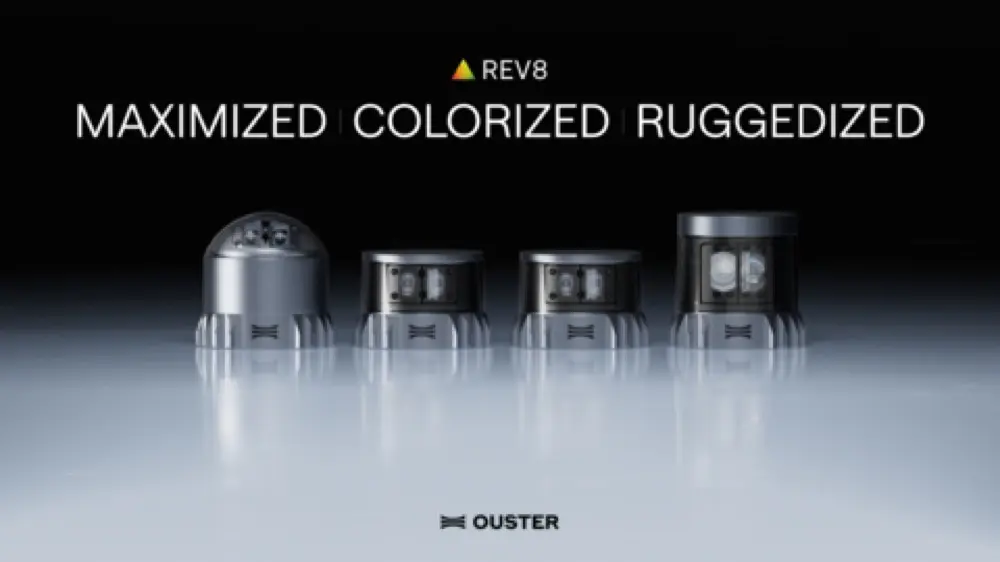 World's First Native Color LiDAR: Ouster REV8 Doubles Range and Resolution for Autonomous Vehicles